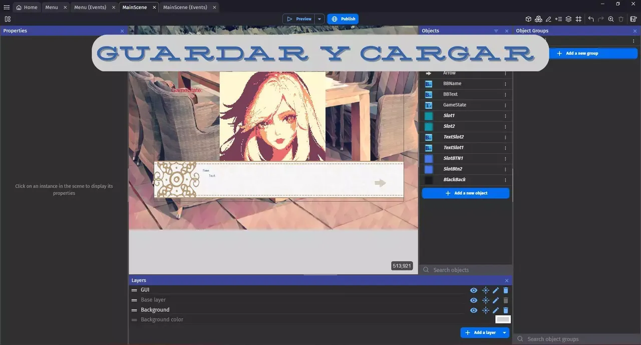 -Sistema de guardado simple para una Visual Novel-游戏截图-好玩游戏库