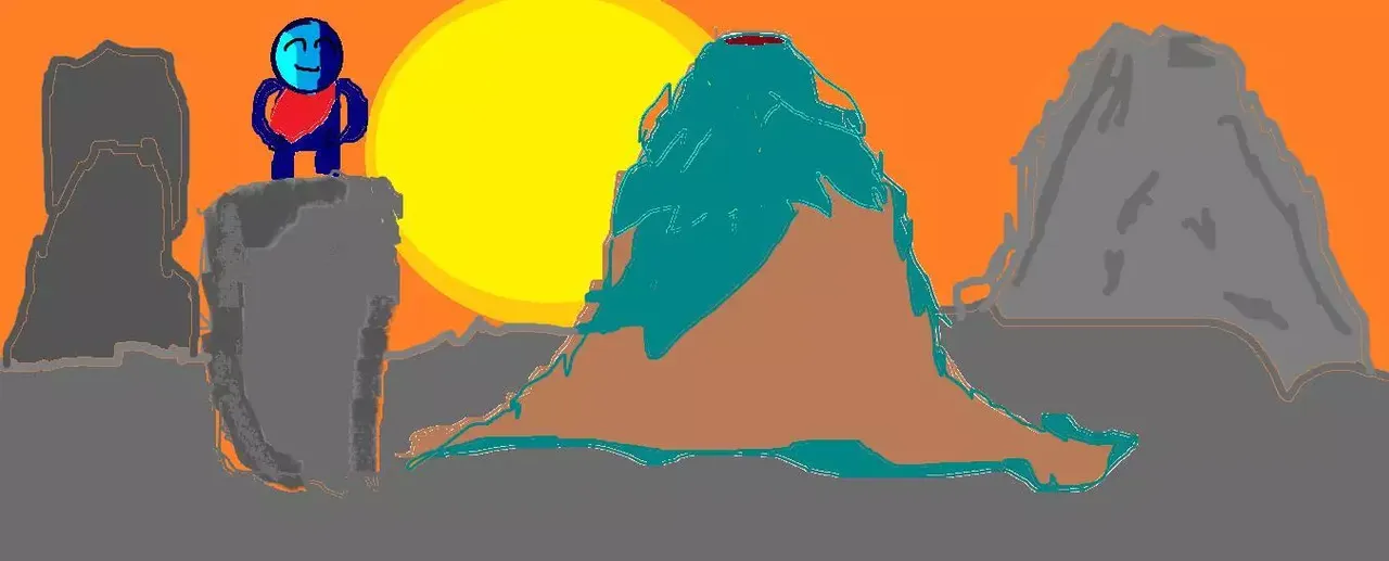 Scorching volcano