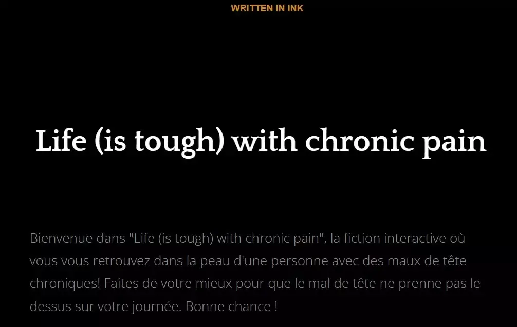 -Life (is tough) with chronic pain-游戏截图-好玩游戏库