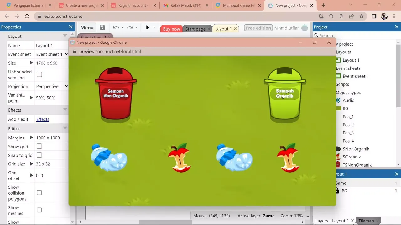 -Game Pilah Sampah (mhmdlutfiann)-游戏截图-好玩游戏库