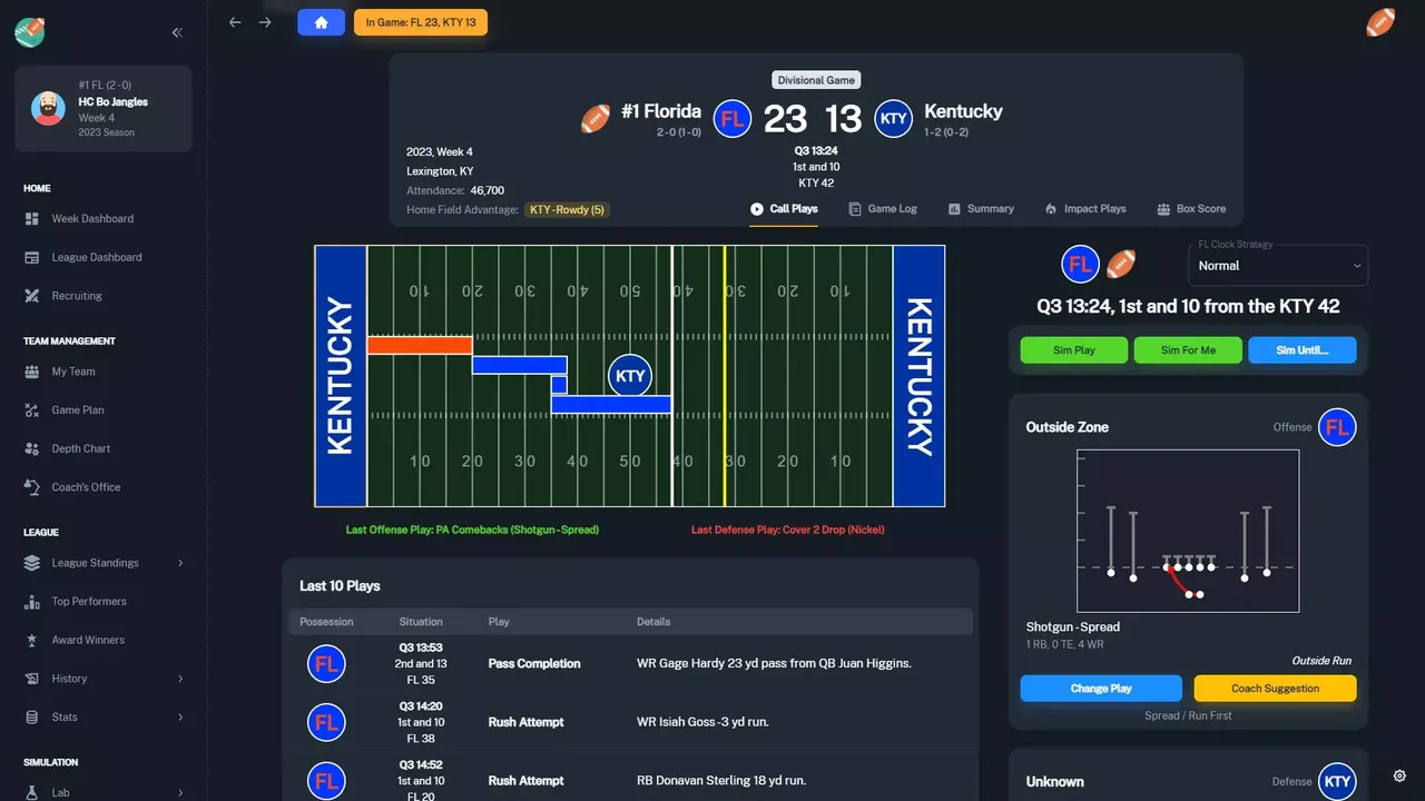 Football Coach: College Dynasty
