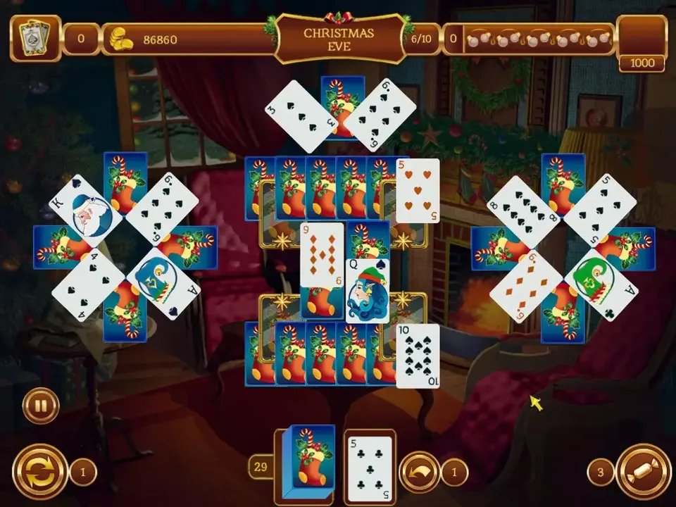 -Solitaire Game Christmas-游戏截图-好玩游戏库