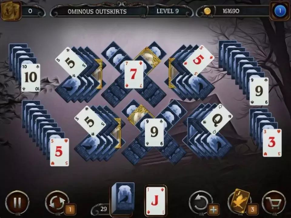 -Mystery Solitaire. The Black Raven 2-游戏截图-好玩游戏库