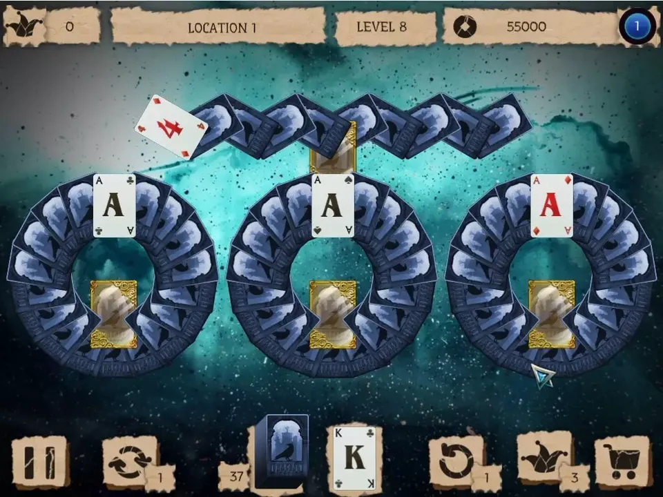 -Mystery Solitaire. The Black Raven 3-游戏截图-好玩游戏库