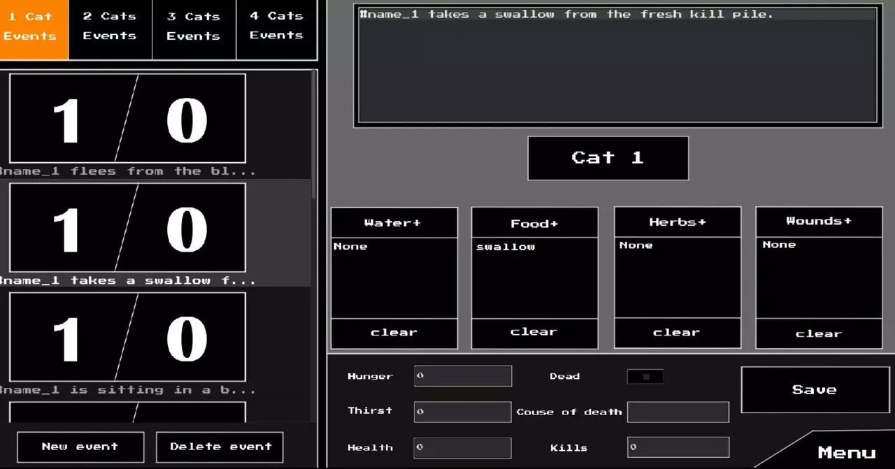 -Warrior Cats Hunger Games Simulator-游戏截图-好玩游戏库