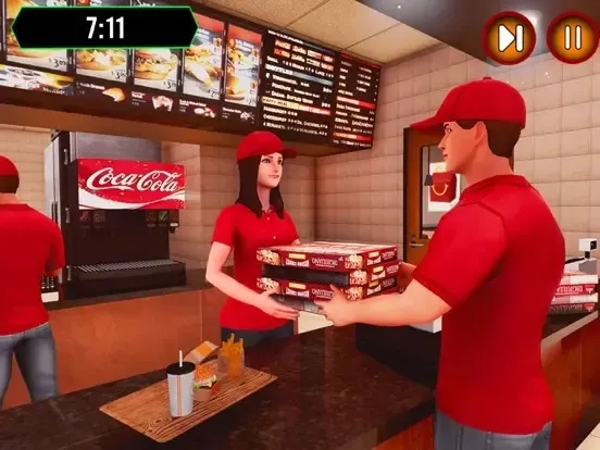 Good Pizza Food Delivery Boy