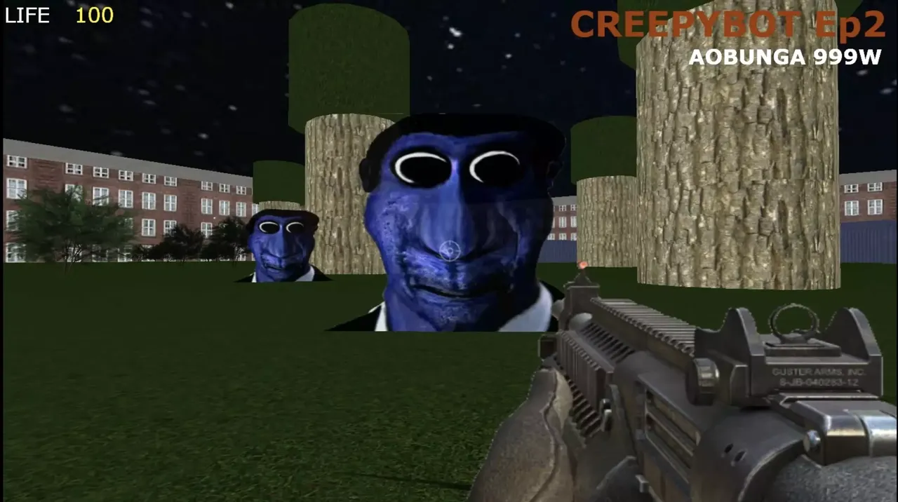 -AOBUNGA: CREEPYBOT Ep2 (Obunga, Ao Oni, Nextbots)-游戏截图-好玩游戏库