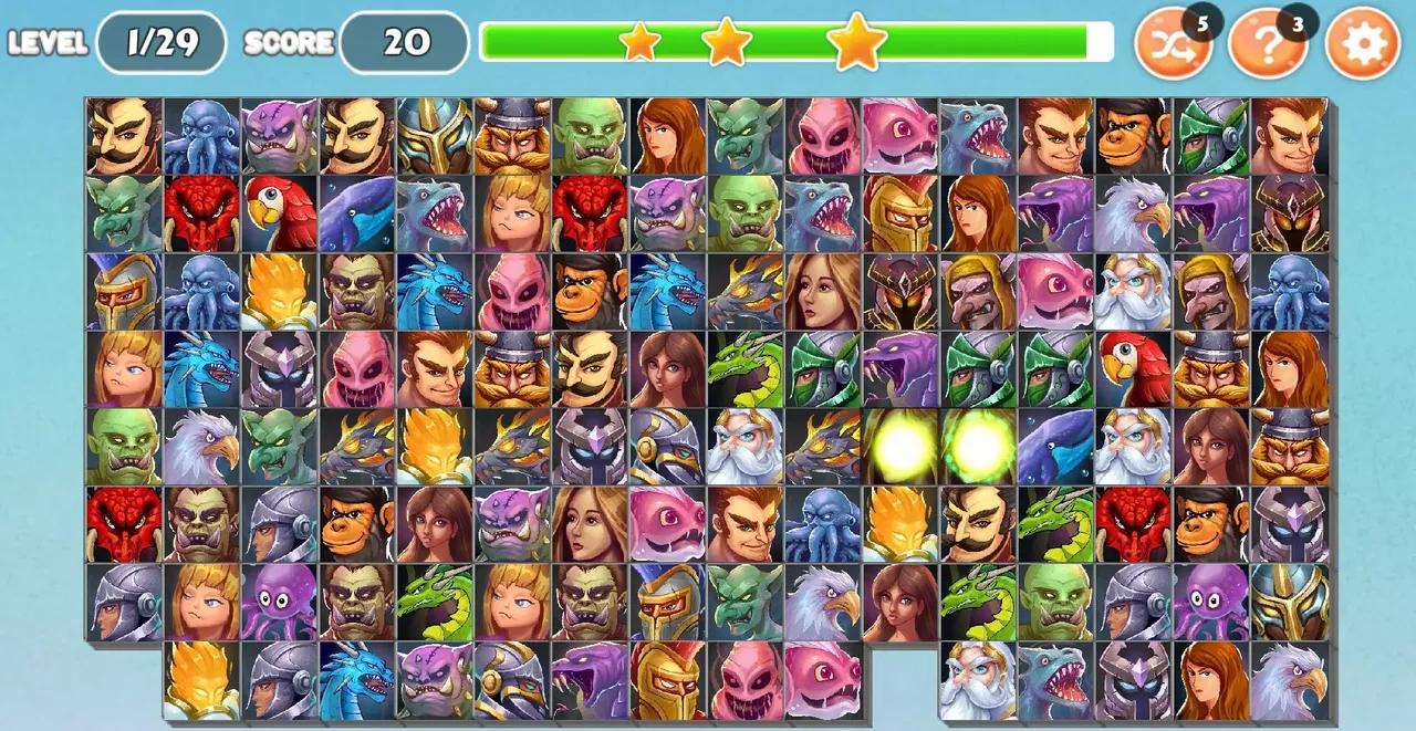 -Monsters and Warriors - Onet Match Connect-游戏截图-好玩游戏库