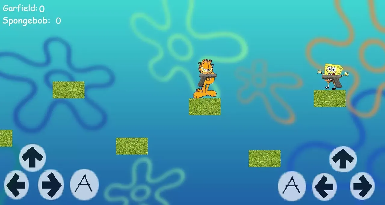 -Spongebob VS Garfield: A DEATH WITH A TRUTH: MOBILE VERSION!-游戏截图-好玩游戏库