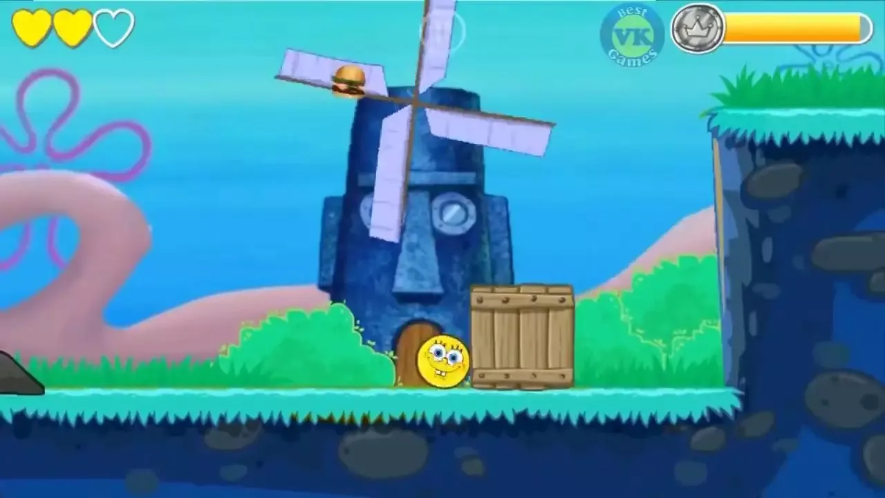 -Spongebob Ball - Red Ball 4 Mod - VKG-游戏截图-好玩游戏库