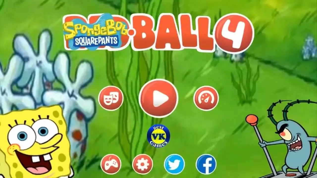 -Spongebob Ball - Red Ball 4 Mod - VKG-游戏截图-好玩游戏库