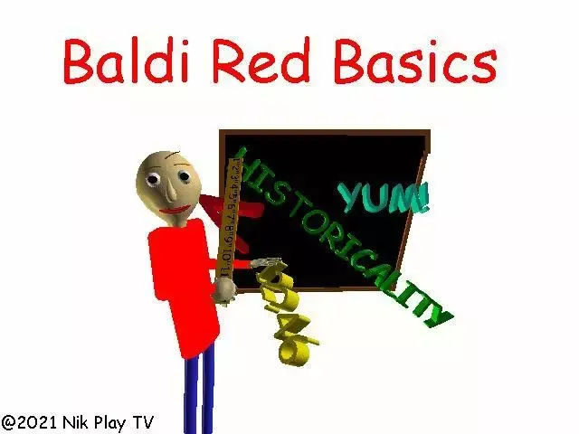 -Baldi Red BASICS Android-游戏截图-好玩游戏库