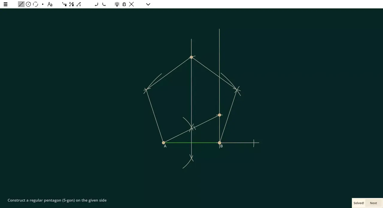 -Ecocoru: Euclidean Constructions -- Compass & Ruler-游戏截图-好玩游戏库