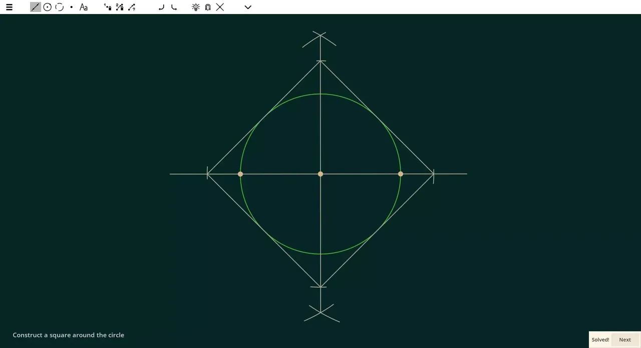 -Ecocoru: Euclidean Constructions -- Compass & Ruler-游戏截图-好玩游戏库