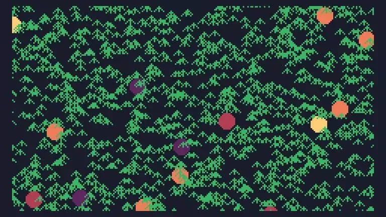 -Tiny Code Christmas #lovebytetcc Day 01: Smooshing Your Face Against the Christmas Tree Simulator-游戏截图-好玩游戏库