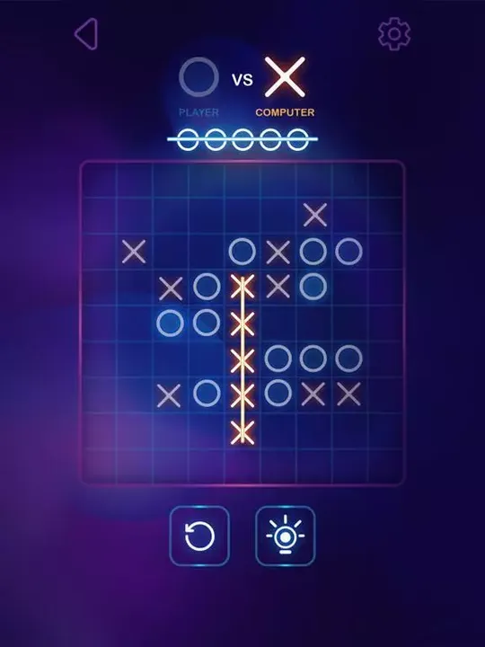 -Tic Tac Toe Glow - XOXO-游戏截图-好玩游戏库