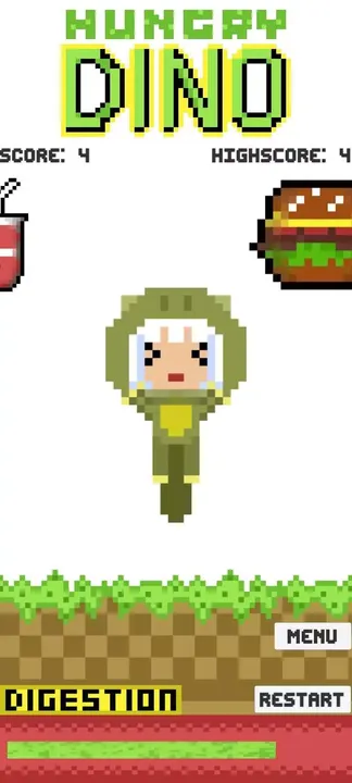 -Hungry Dino (itch) (pixelKamu)-游戏截图-好玩游戏库
