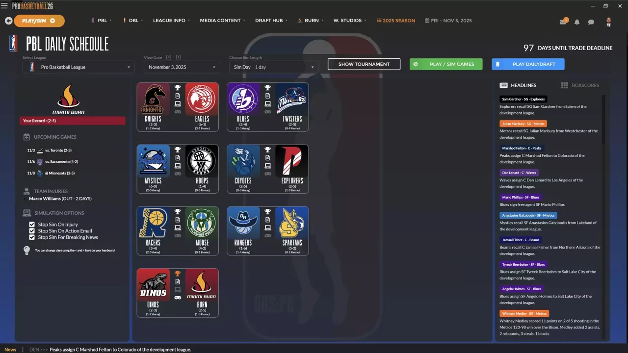 -Draft Day Sports: Pro Basketball 2026-游戏截图-好玩游戏库