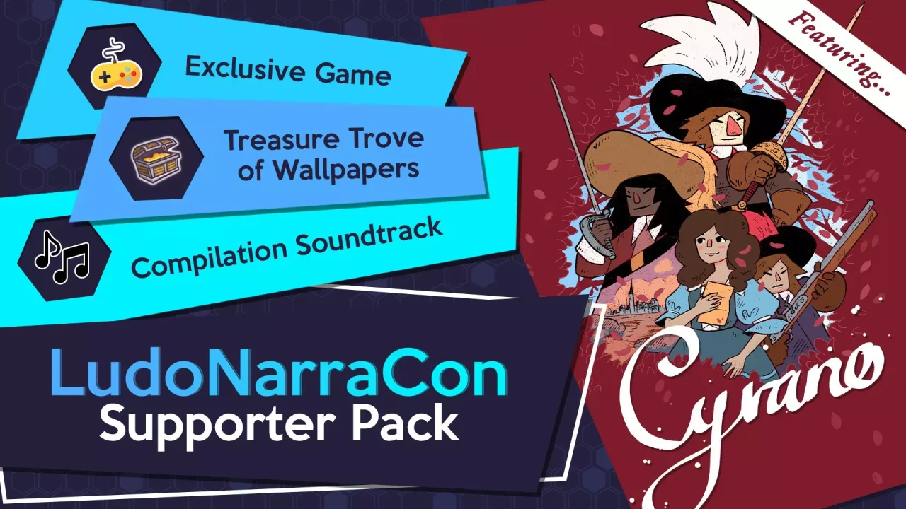 -LudoNarraCon Supporter Pack featuring Cyrano-游戏截图-好玩游戏库