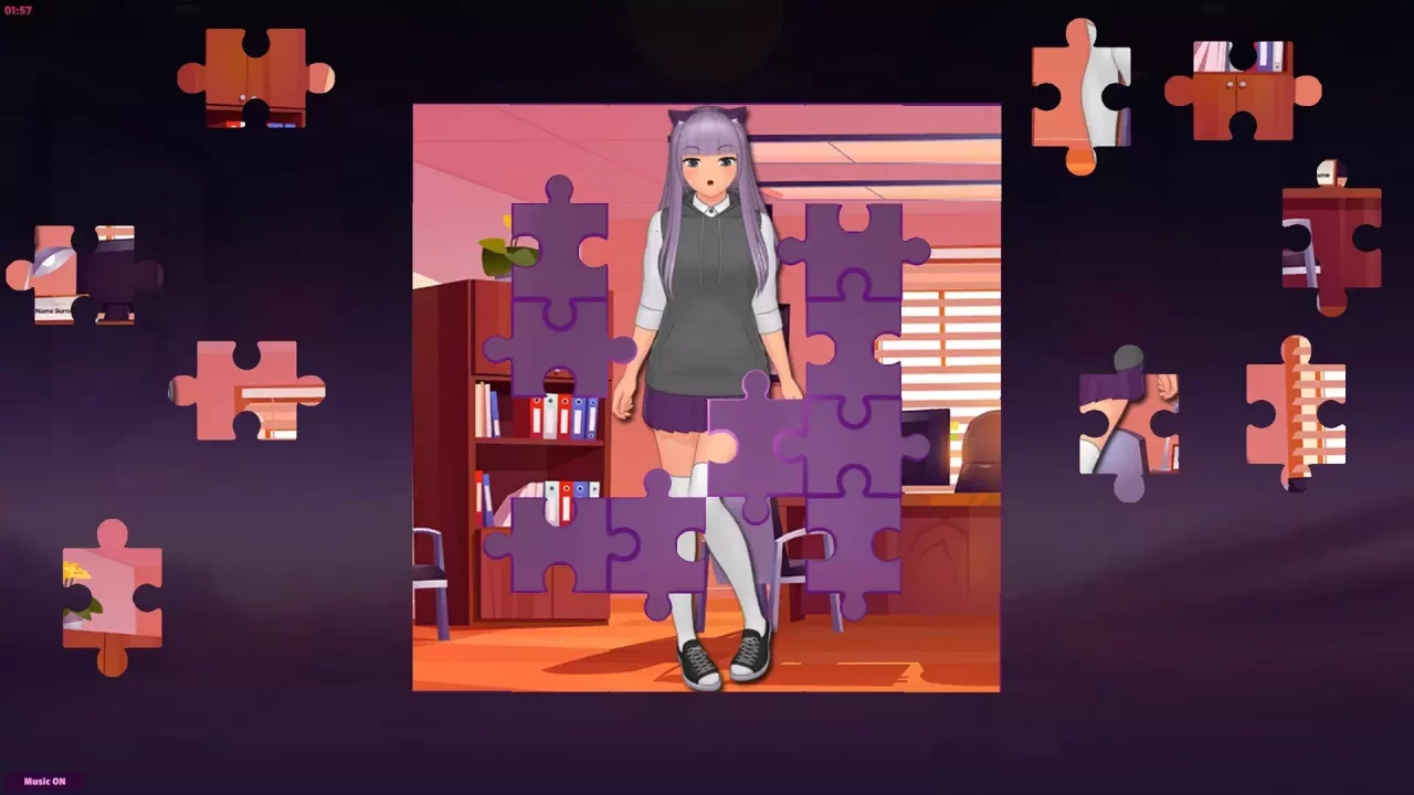 -Anime Jigsaw Girls - Office-游戏截图-好玩游戏库