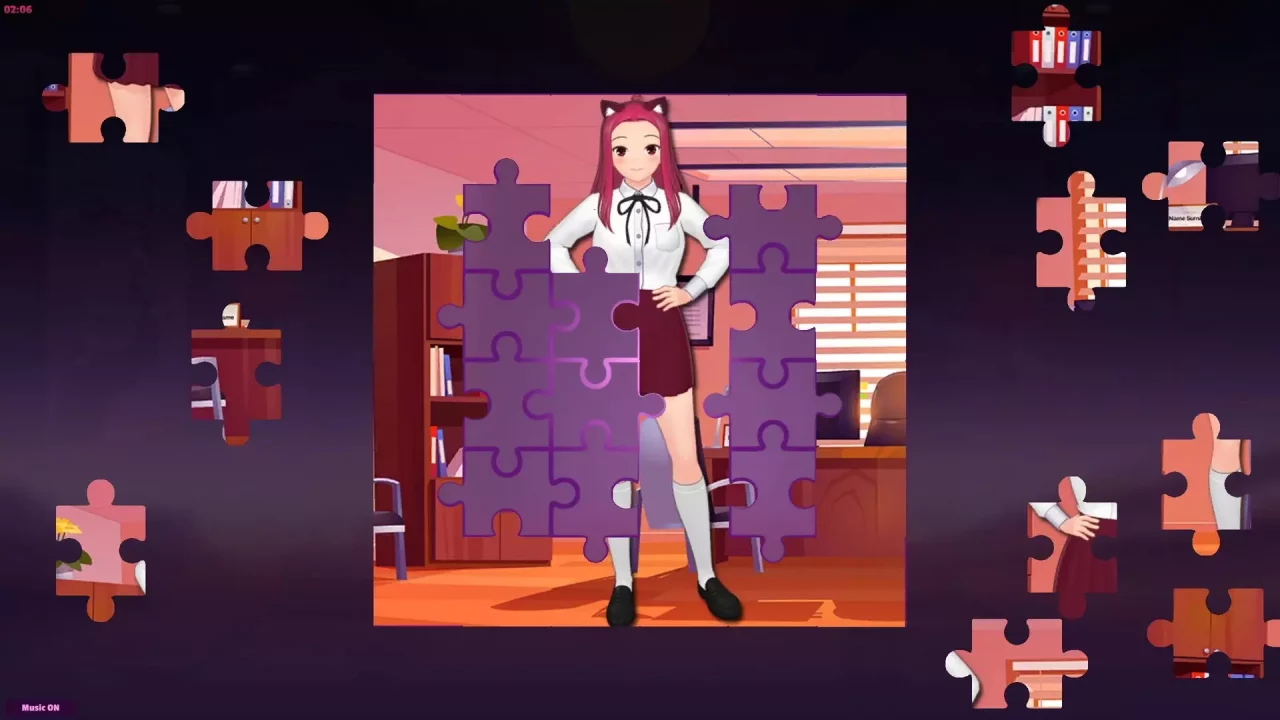 -Anime Jigsaw Girls - Office-游戏截图-好玩游戏库