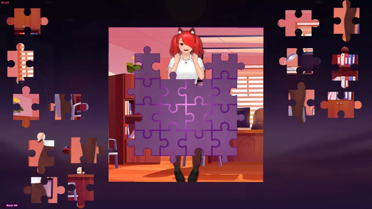 -Anime Jigsaw Girls - Office-游戏截图-好玩游戏库
