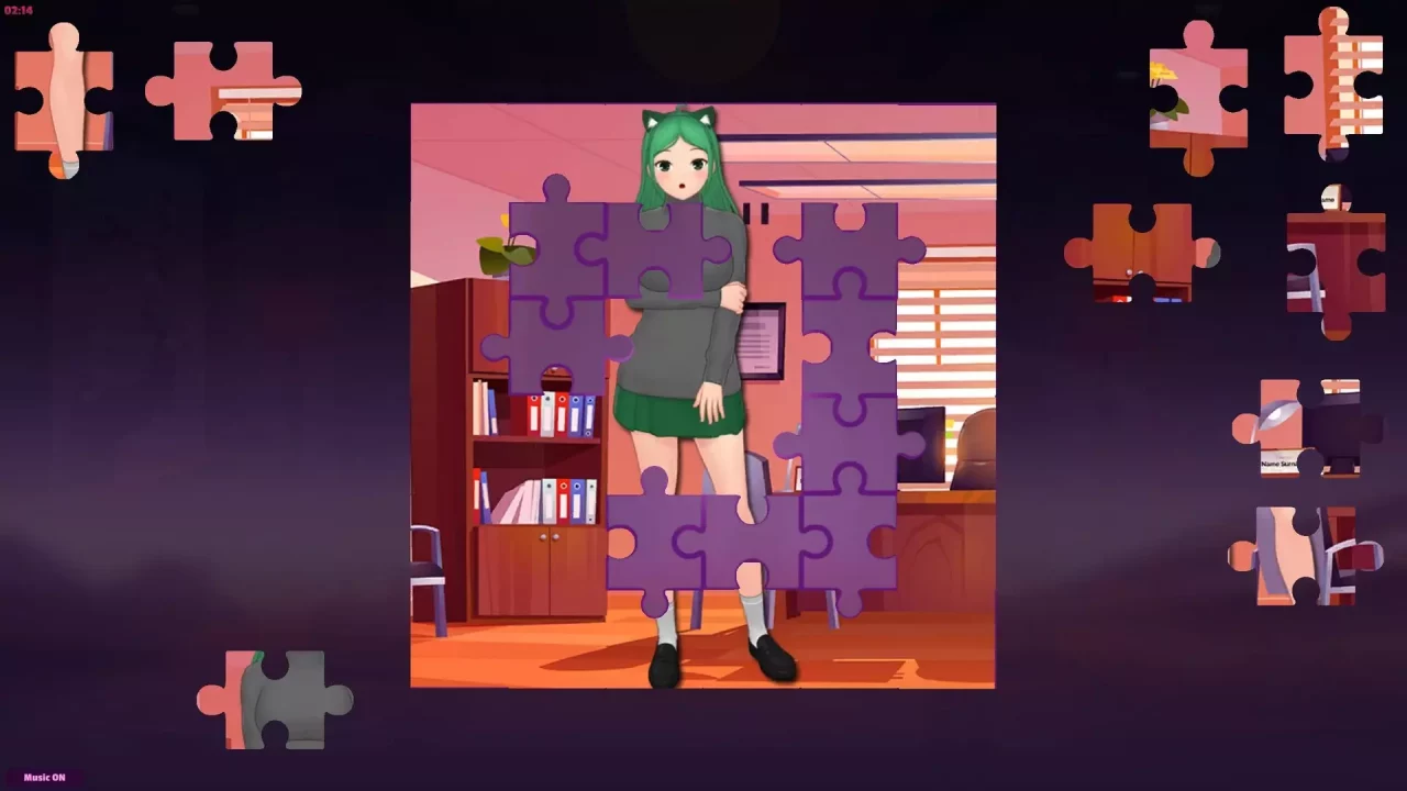 -Anime Jigsaw Girls - Office-游戏截图-好玩游戏库