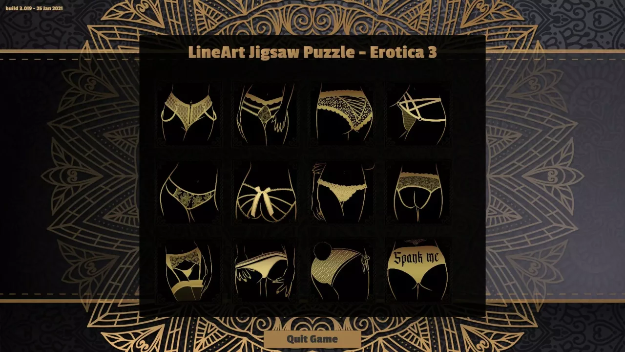 -LineArt Jigsaw Puzzle - Erotica 3-游戏截图-好玩游戏库