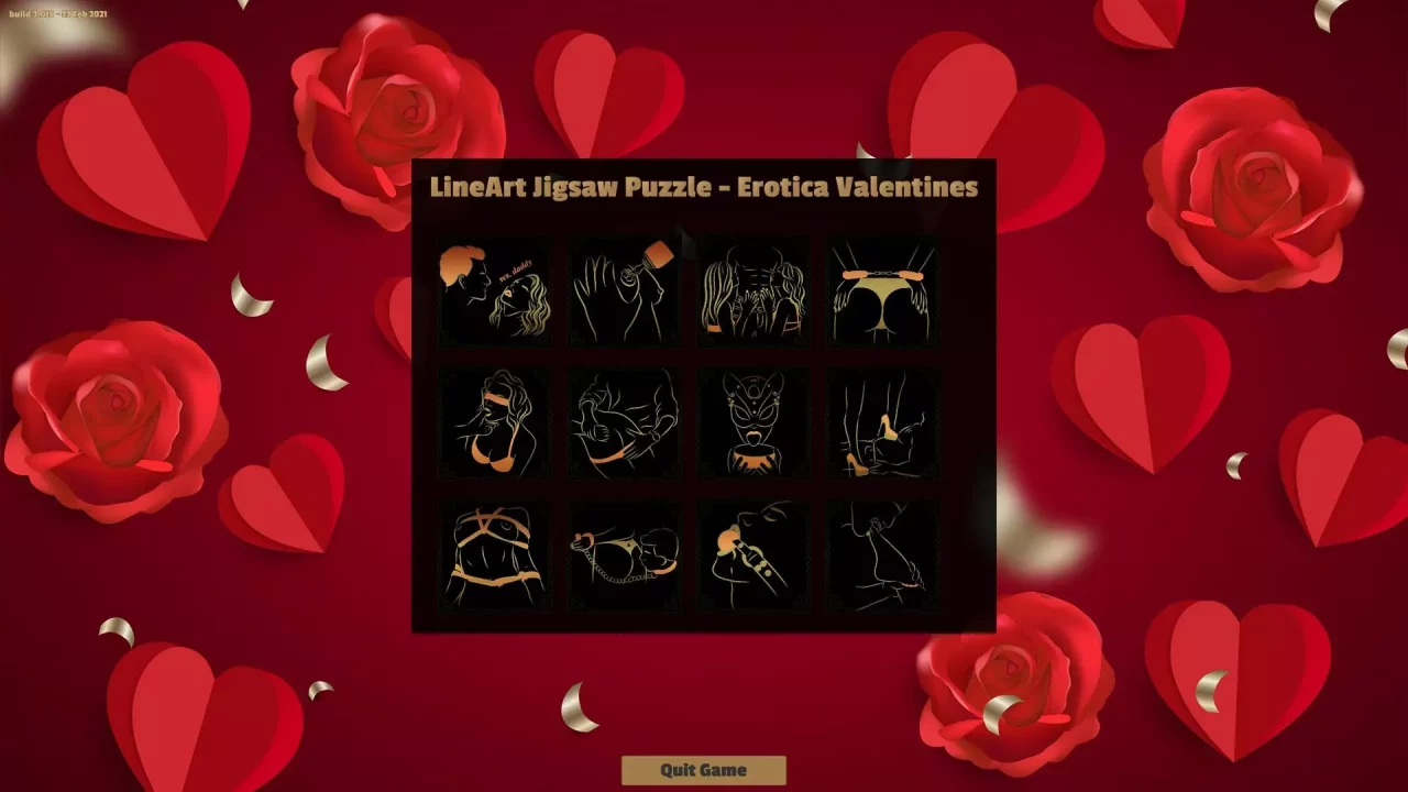-LineArt Jigsaw Puzzle - Erotica Valentines-游戏截图-好玩游戏库
