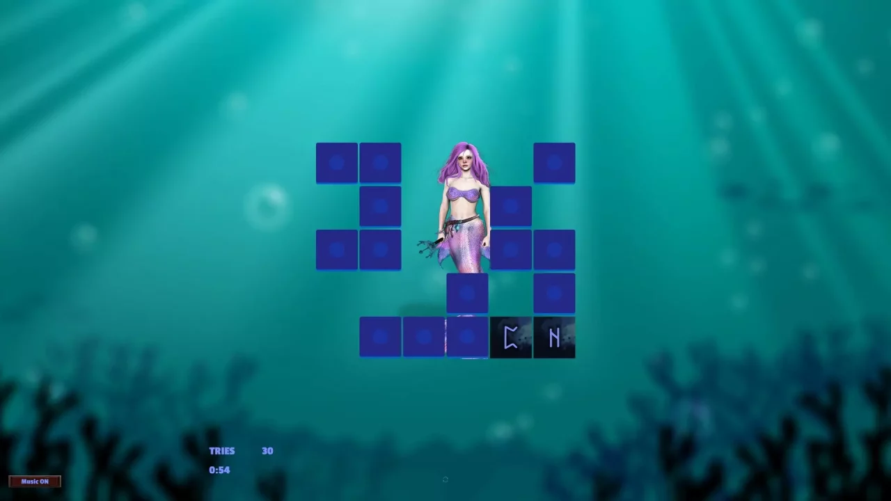 -Memory Puzzle - Mystery Mermaids-游戏截图-好玩游戏库