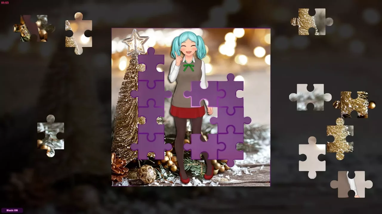 -Anime Jigsaw Girls - Christmas-游戏截图-好玩游戏库