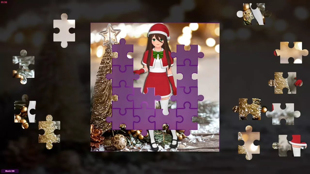 -Anime Jigsaw Girls - Christmas-游戏截图-好玩游戏库