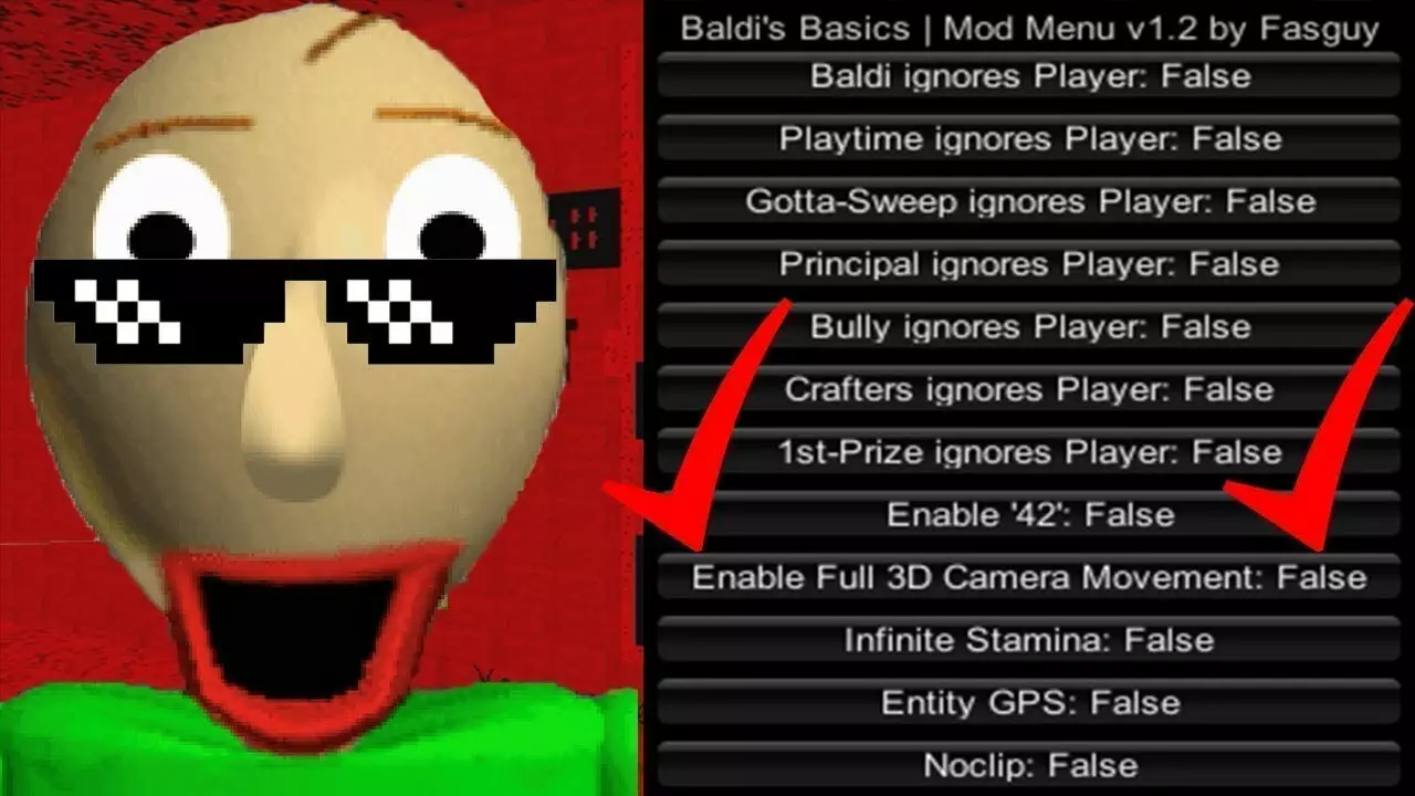 -Guide to Baldi's Basics Mod Menu-游戏截图-好玩游戏库
