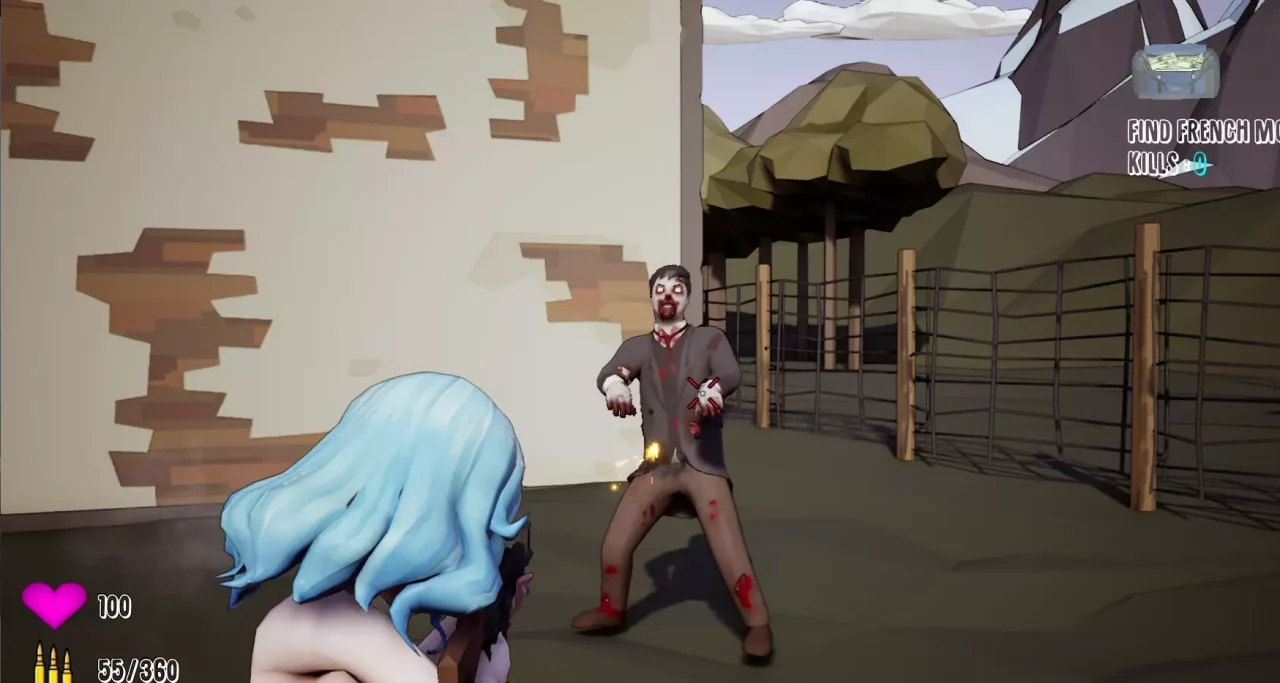 -Inglorious Waifu VS Nazi Zombies-游戏截图-好玩游戏库