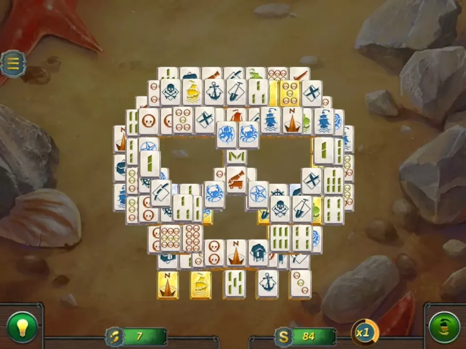 -Mahjong Gold 2. Pirates Island-游戏截图-好玩游戏库