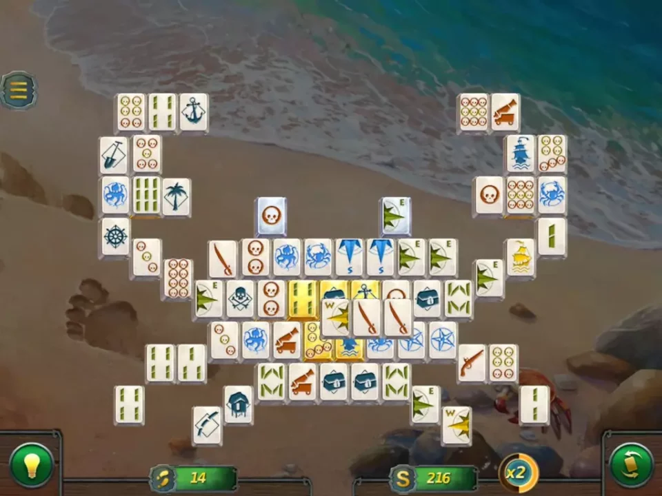 -Mahjong Gold 2. Pirates Island-游戏截图-好玩游戏库