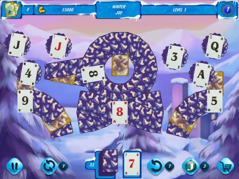 -Solitaire Jack Frost Winter Adventures 2-游戏截图-好玩游戏库
