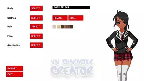 -VN Character Creator app-游戏截图-好玩游戏库