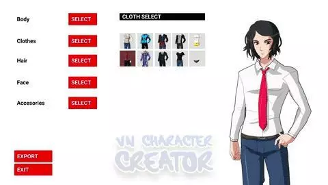 -VN Character Creator app-游戏截图-好玩游戏库