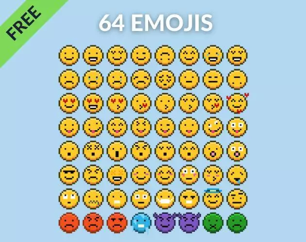 -64 FREE Emoji Asset Pack-游戏截图-好玩游戏库