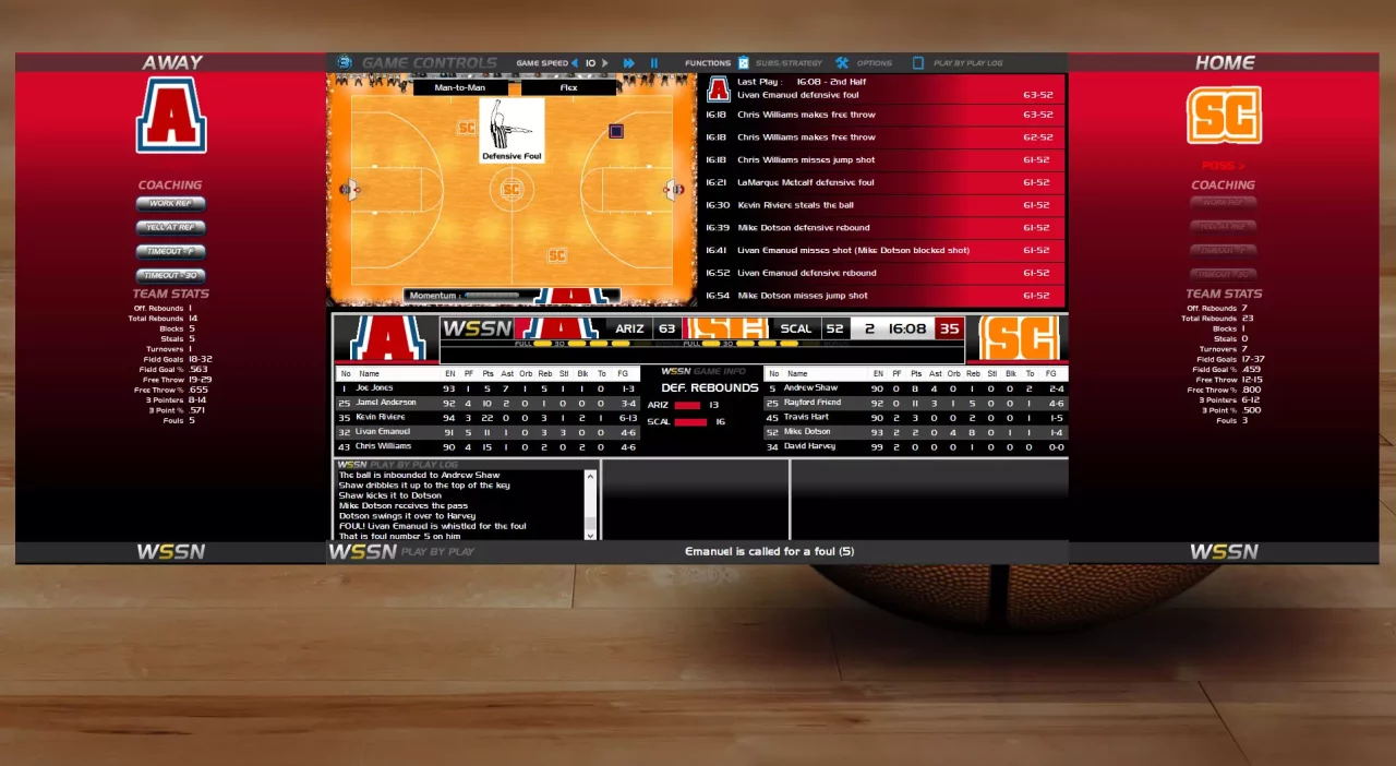 -Draft Day Sports College Basketball 3-游戏截图-好玩游戏库