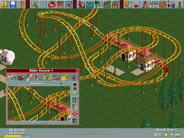 -RollerCoaster Tycoon-游戏截图-好玩游戏库