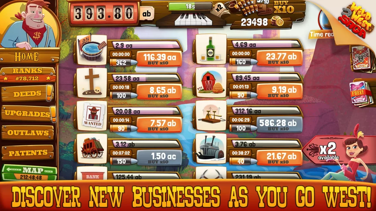 -Wild West Saga: Idle Tycoon-游戏截图-好玩游戏库