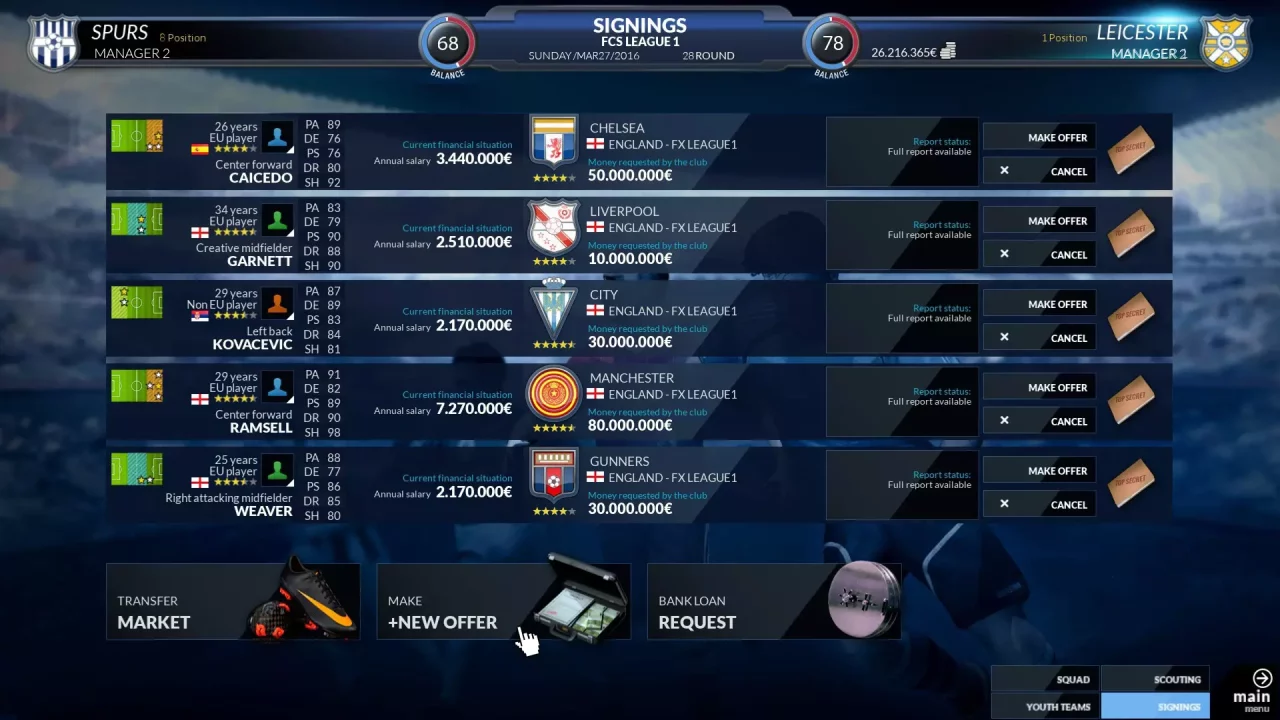 -Football Club Simulator - FCS-游戏截图-好玩游戏库