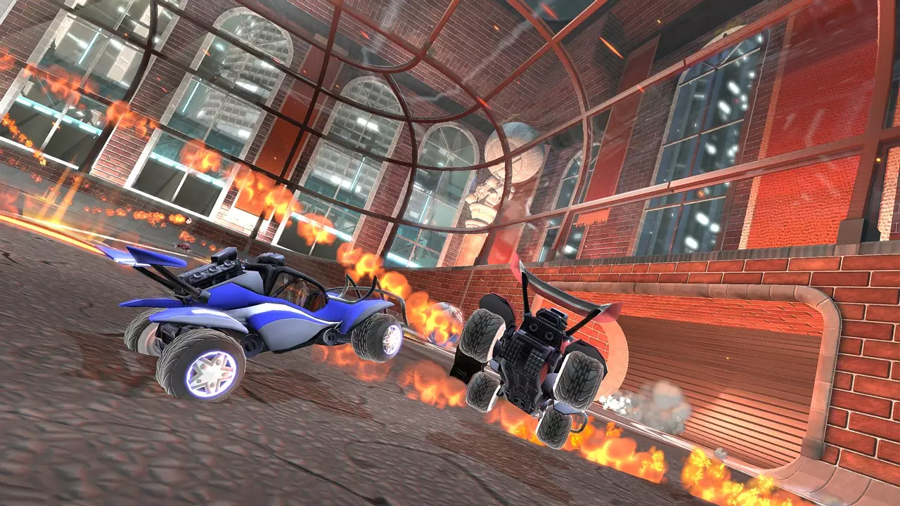 Supersonic Acrobatic Rocket-Powered Battle-Cars