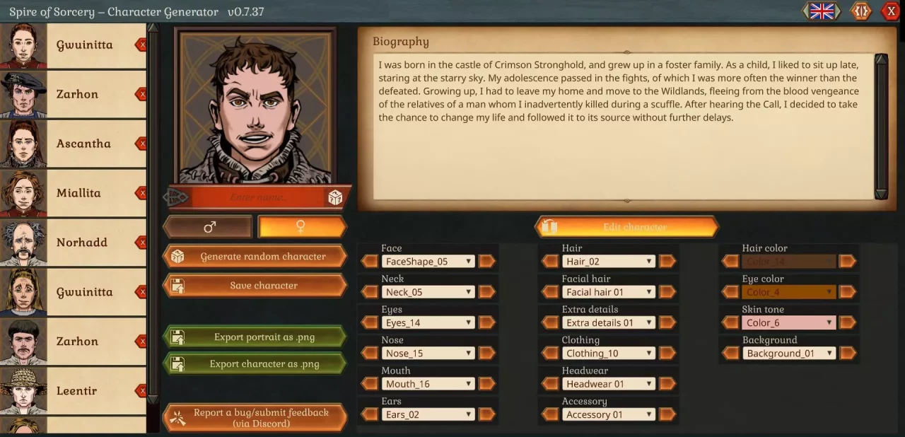 -Spire of Sorcery – Character Generator-游戏截图-好玩游戏库