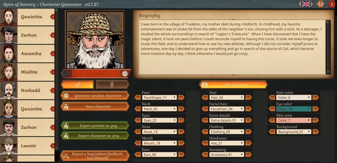 -Spire of Sorcery – Character Generator-游戏截图-好玩游戏库