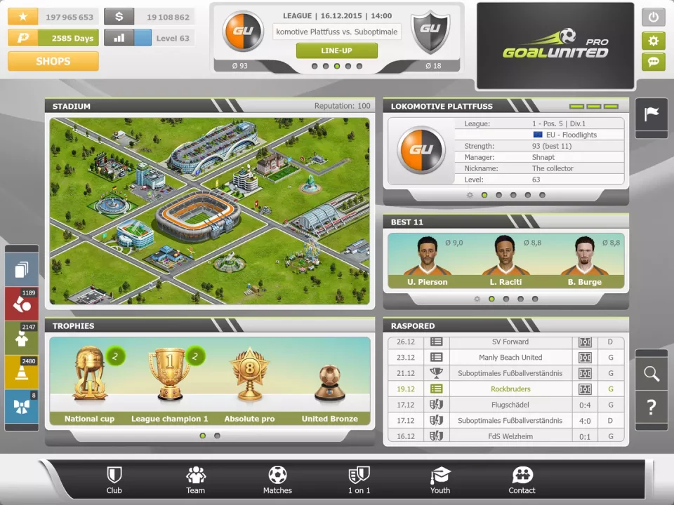 goalunited PRO – football manager for experts
