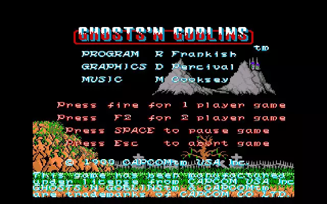 -Ghosts 'n Goblins (1985)-游戏截图-好玩游戏库