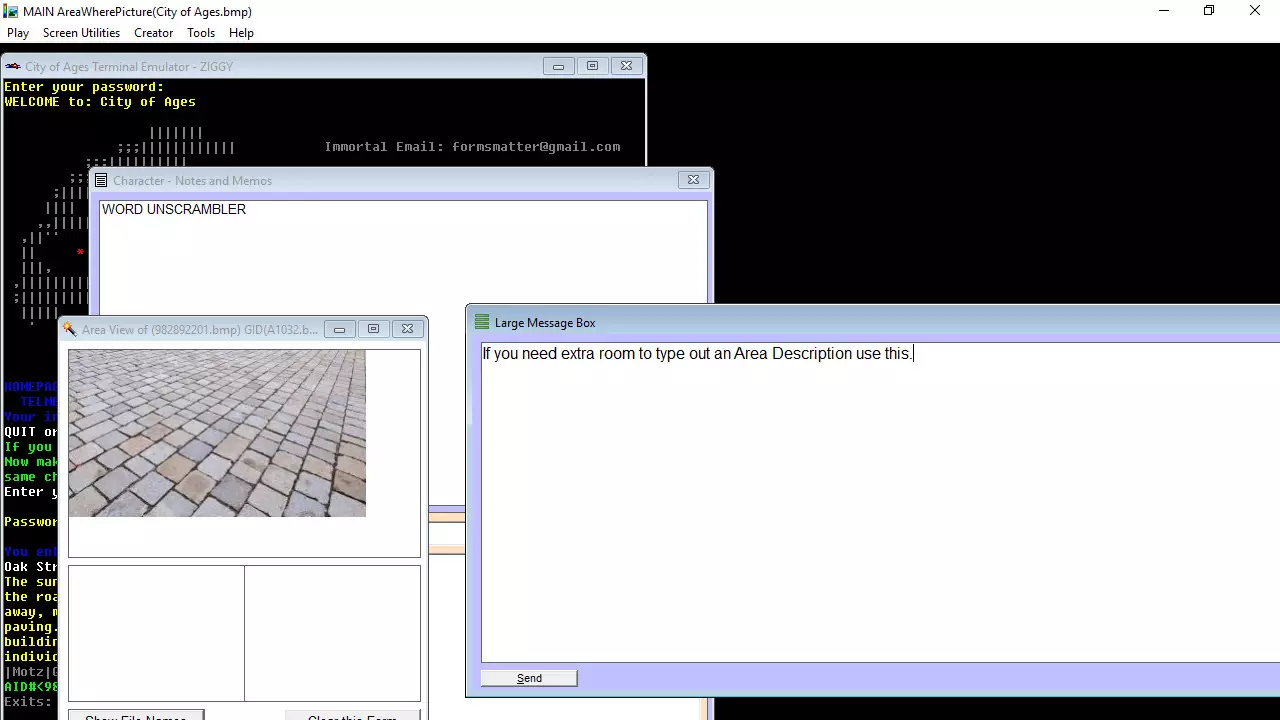-City of Ages: Picture Supportive Text MUD (server and client included)-游戏截图-好玩游戏库